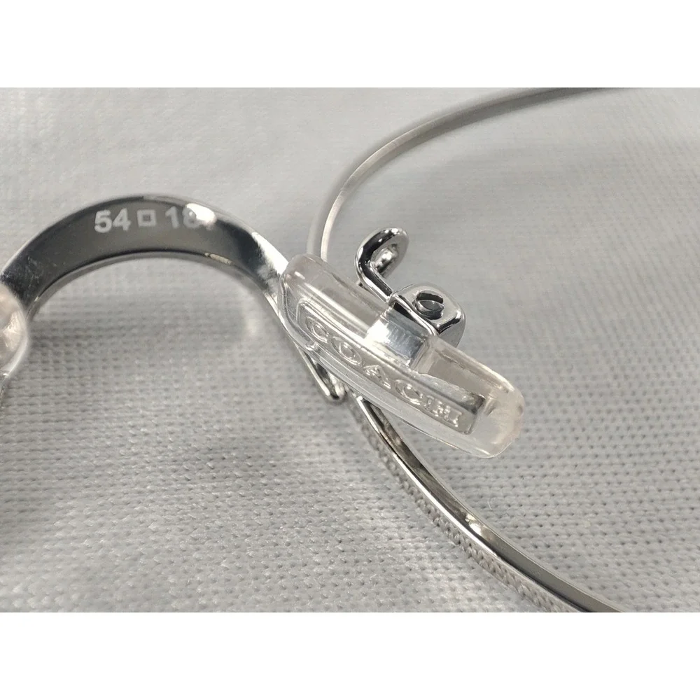 Coach HC 5095 9001 Silver Eyeglasses Frames 54-18-140 Cat Eye Women NIB‎